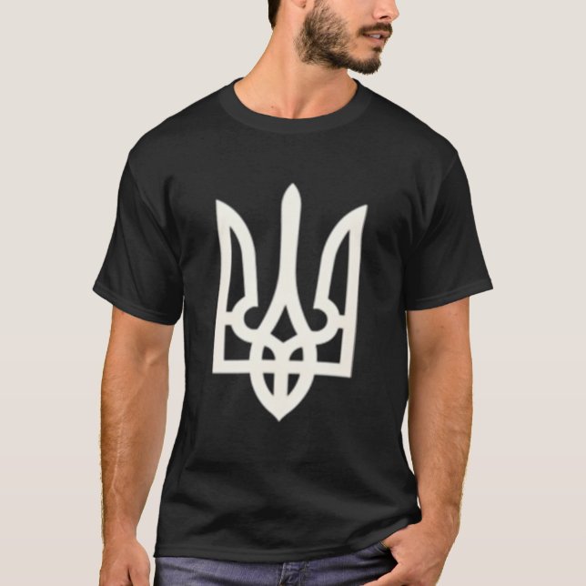 Camiseta Presidente Volodymyr Zelensky Trident Zel ucranian (Anverso)