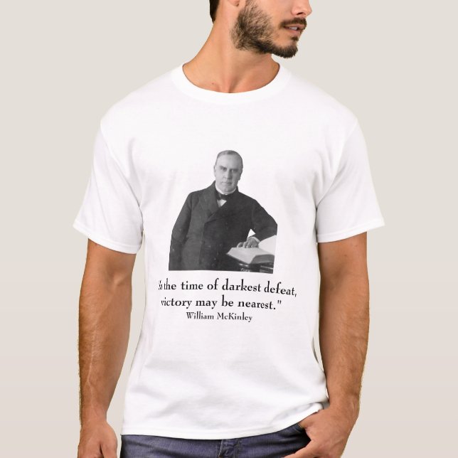 Camiseta Presidente William McKinley y cita (Anverso)