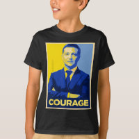 Presidente Zelensky Valor - Retro Apoya A Ukra