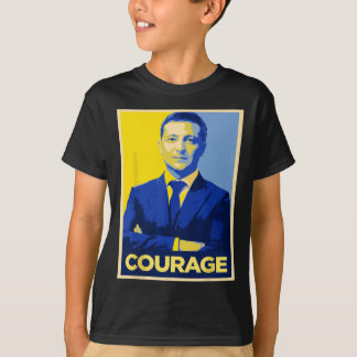 Camiseta Presidente Zelensky Valor - Retro Apoya A Ukra