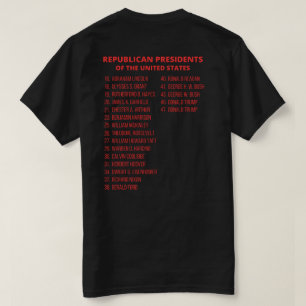 Camiseta Presidentes republicanos de Estados Unidos