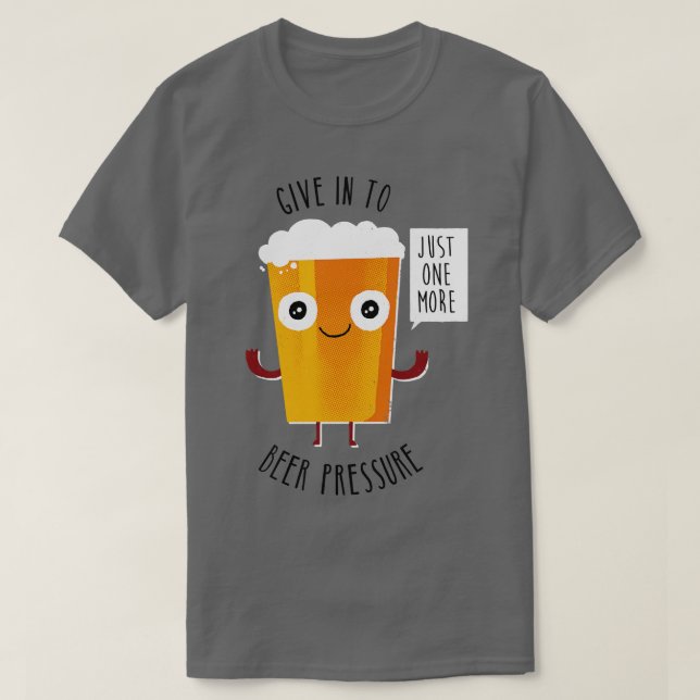 Camiseta Presión de cerveza (Diseño del anverso)