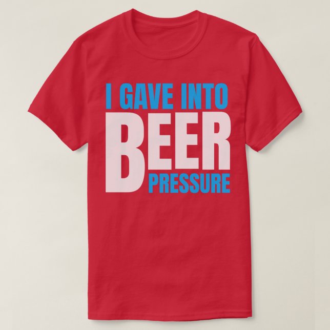 CAMISETA PRESIÓN DE CERVEZA DE BEER HUMOR (Diseño del anverso)