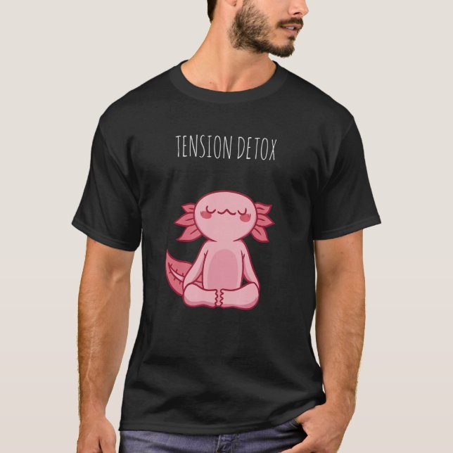 Camiseta Presión de diseño de dragón de YOGA retro curado d (Anverso)