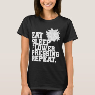 Camiseta Presión de la flor del sueño de la comida Repetici