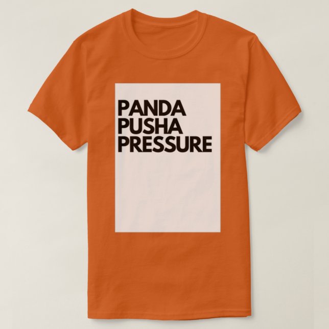 Camiseta Presión Panda Pusha (Diseño del anverso)