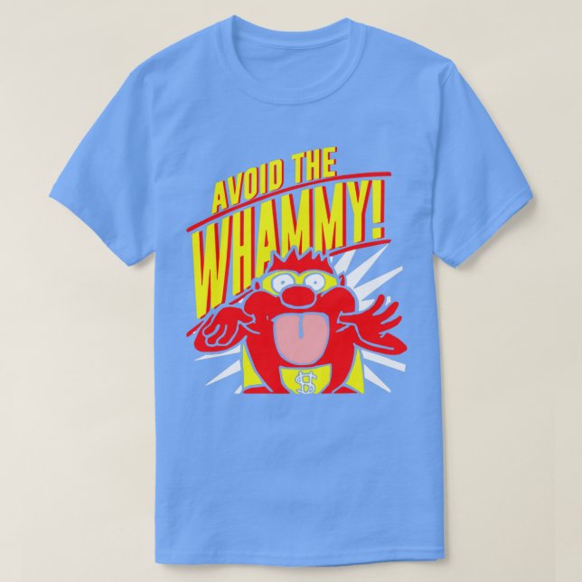 Camiseta Presiona tu suerte para evitar la cosecha de Whamm (Diseño del anverso)