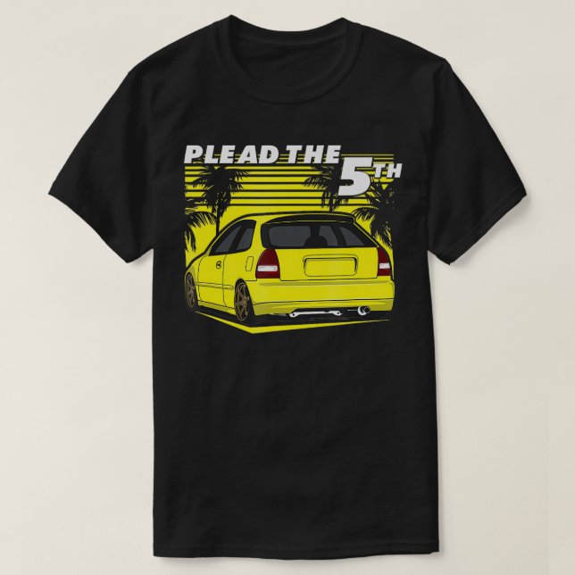 Camiseta Presionar El 5º Civics Hatch EK (Diseño del anverso)