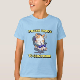 Camiseta Presione Paws para continuar el juego de gatos