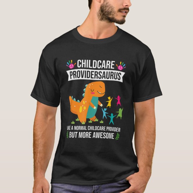 Camiseta Prestación de servicios de guardería infantil Dino (Anverso)