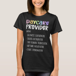 Camiseta Prestador de atención diurna de la definición de a