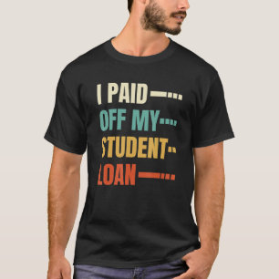 Camiseta Préstamo de deuda retro gratis - Vintage que pagué