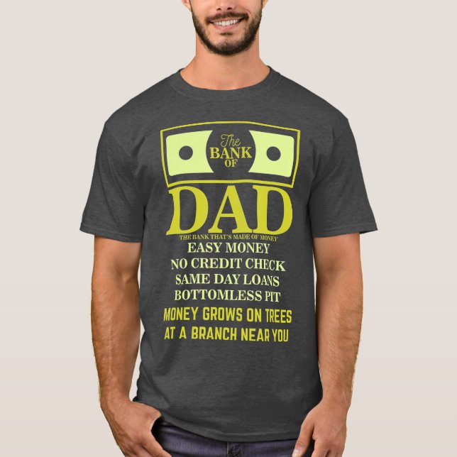 Camiseta Préstamos de pozos sin botella del Banco De Papá (Anverso)