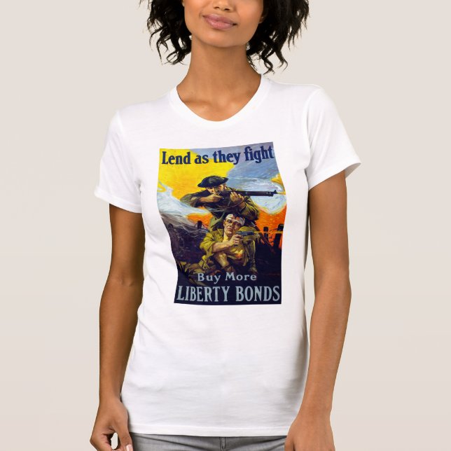 Camiseta Prestar como la lucha (Anverso)