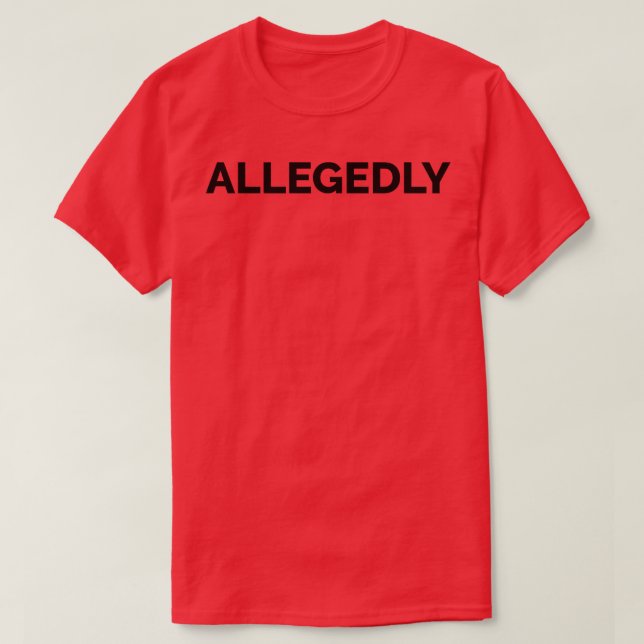 Camiseta Presuntamente (Diseño del anverso)