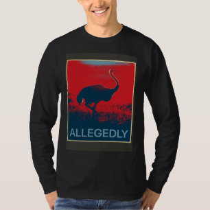 Camiseta Presuntamente avestruz   ave no voladora