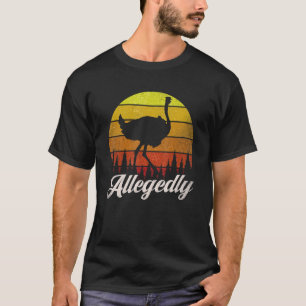 Camiseta Presuntamente Avestruz Vintage   Avestruz   Fan Sa