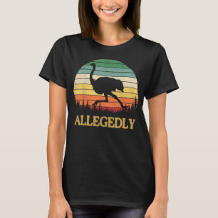 Camiseta Presuntamente Ostrich Vintage Retro Funny Ostrich 