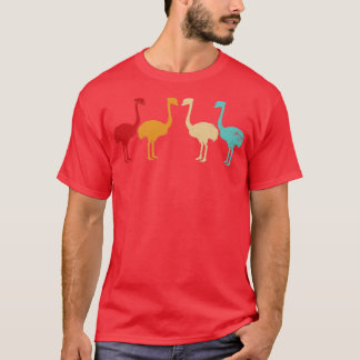 Camiseta Presunto avestruz retro