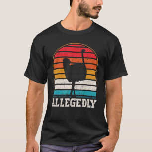 Camiseta Presunto avestruz retro vintage de avestruz