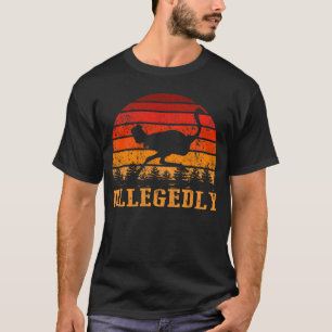 Camiseta Presunto retro de avestruz vintage