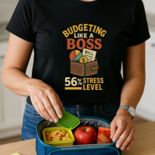 Camiseta Presupuestación como jefe; finanzas de padres dive