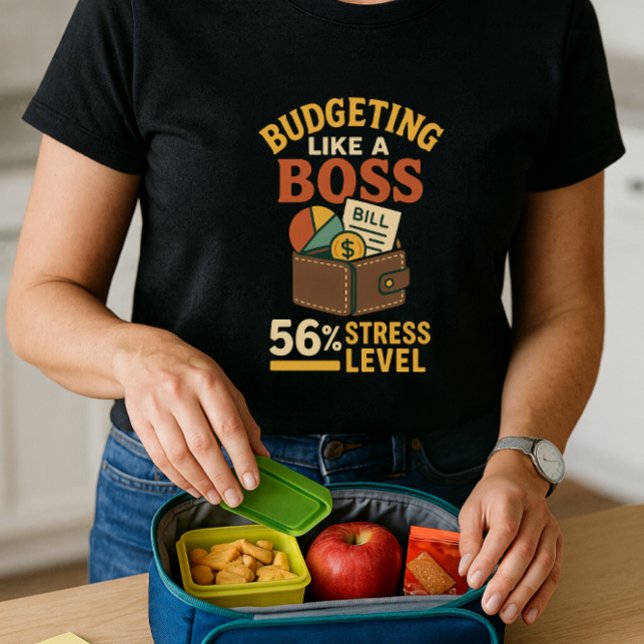 Camiseta Presupuestación como jefe; finanzas de padres dive (Subido por el creador)