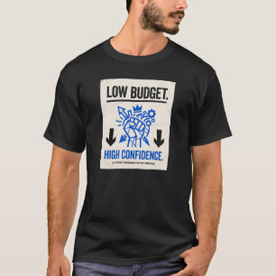 Camiseta Presupuesto Bajo Alta Confianza Emprendedor y Es