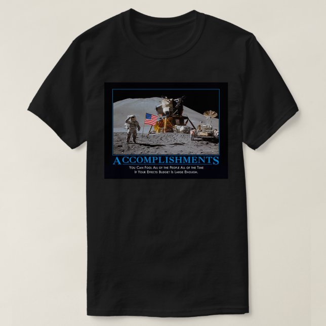 Camiseta Presupuesto para efectos especiales NASA (Diseño del anverso)