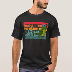 Camiseta Presvertido pero con loros que cubren el engaño