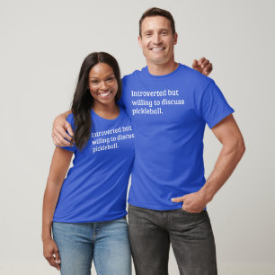 Camiseta Presvertido pero dispuesto a discutir el azul del 