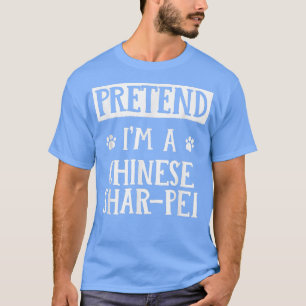 Camiseta Pretend I'm a Chinese SharPei Halloween Outfit Sca