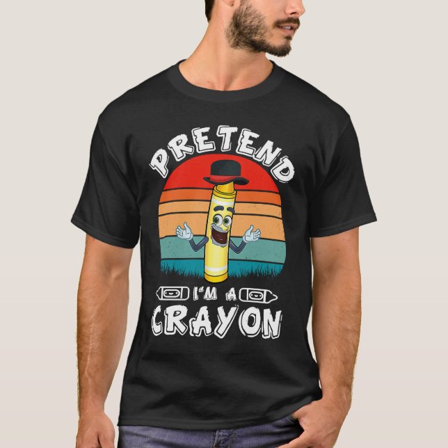 Camiseta Pretend I'm a Yellow Crayon (Anverso)