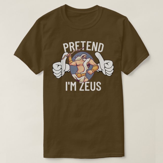 Camiseta Pretendan Im Zeus Halloween Disstume Medusa Greek7 (Diseño del anverso)