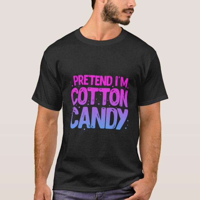 Camiseta Pretende Que Soy Cotton Candy Cotton Candy (Anverso)