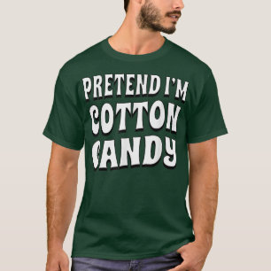 Camiseta Pretende que soy Cotton Candy Simple Halloween Eas
