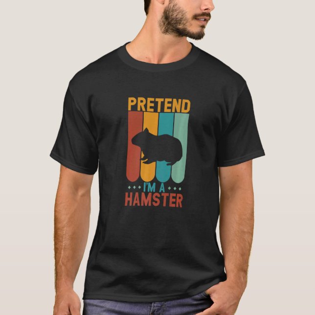 Camiseta Pretende que soy Halloween de Hamster (Anverso)