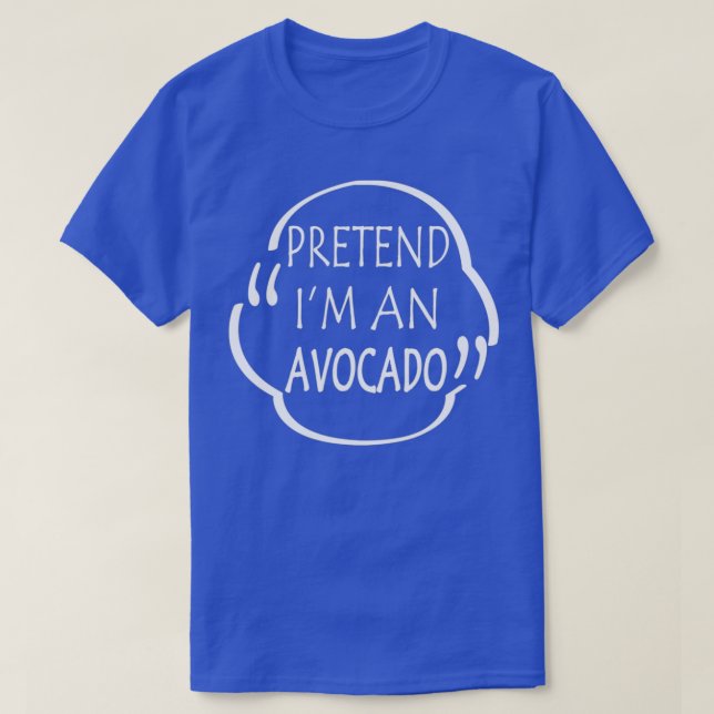 Camiseta Pretende Que Soy Un Aguacate Diy Aguacate Hallowee (Diseño del anverso)