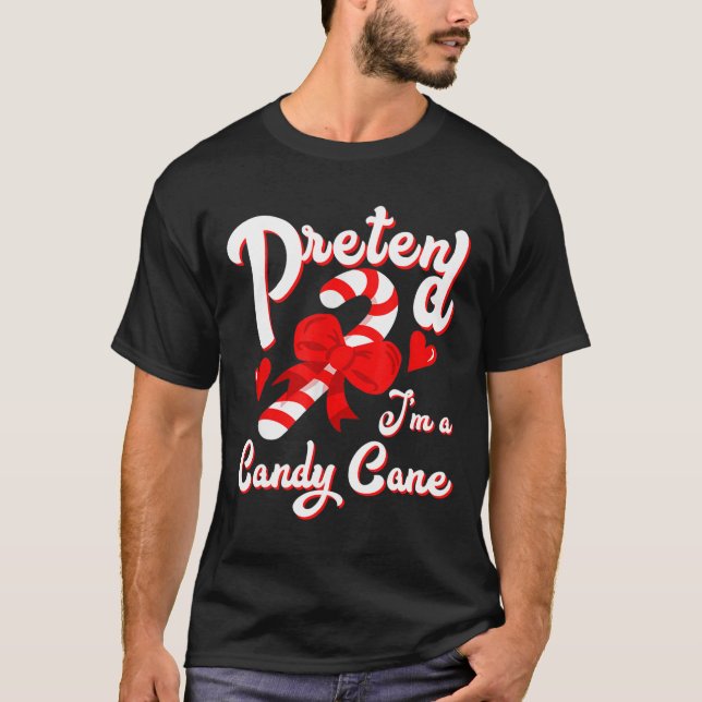Camiseta Pretende que soy un Candy Candy Cane Crew Santa Ch (Anverso)