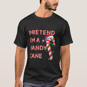 Camiseta Pretende que soy un Candy Candy Cane Crew Santa Ch