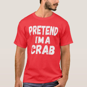 Camiseta Pretende que soy un cangrejo Halloween Funny Crab