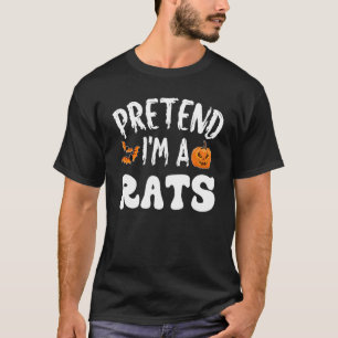 Camiseta Pretende que soy un chico de traje de halloween de