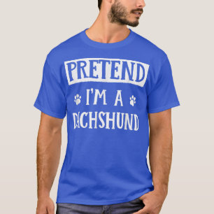 Camiseta Pretende que soy un Dachshund Halloween Outfit Sca