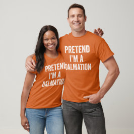 Camiseta Pretende que soy un disfraz de halloween dálmata