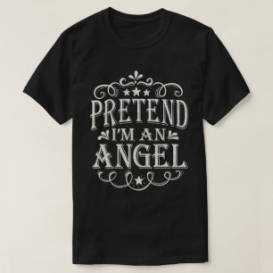 Camiseta Pretende que soy un disfraz de Halloween fácil y d