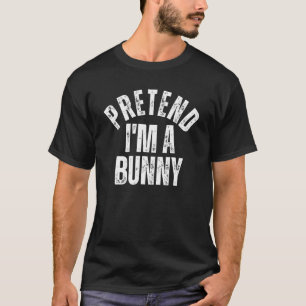 Camiseta Pretende que soy un disfraz de Halloween perezoso 