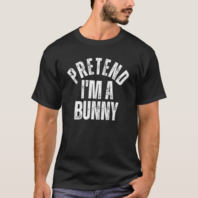 Camiseta Pretende que soy un disfraz de Halloween perezoso  (Anverso)