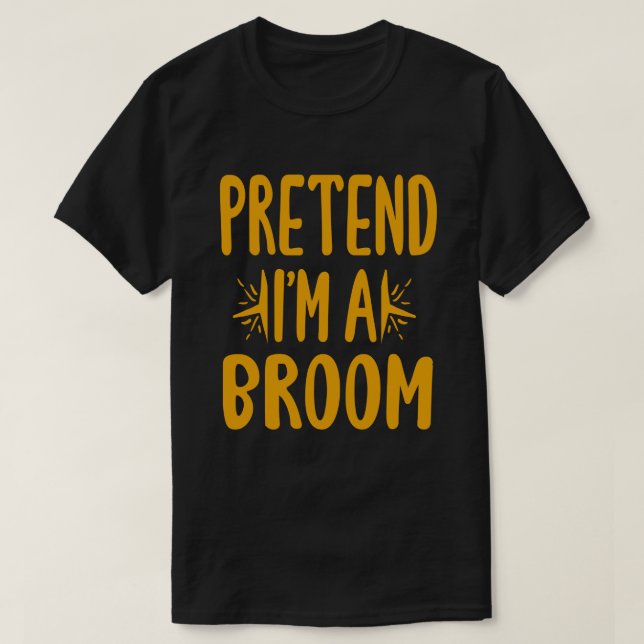 Camiseta Pretende que soy un disfraz de Halloween perezoso  (Diseño del anverso)