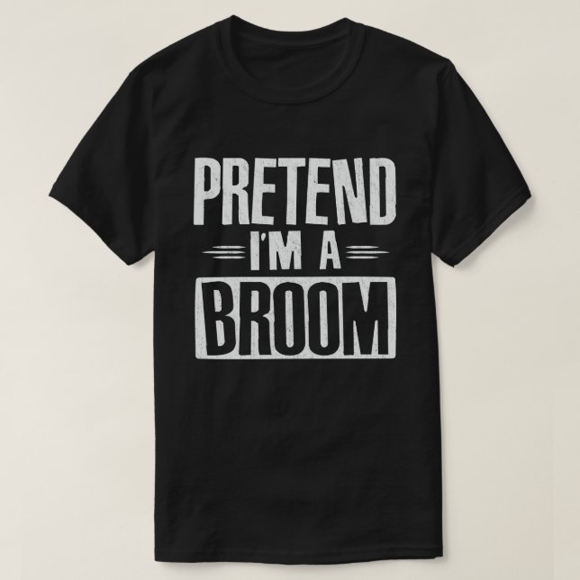 Camiseta Pretende que soy un disfraz de Halloween perezoso  (Diseño del anverso)