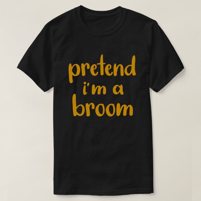 Camiseta Pretende que soy un disfraz de Halloween perezoso  (Diseño del anverso)